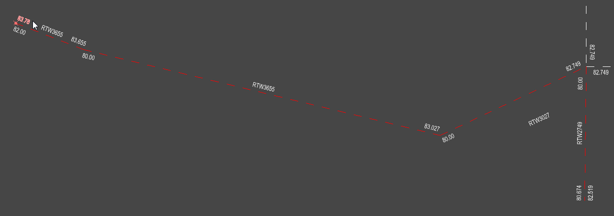 Plot Boundary Longsection Select Start Node