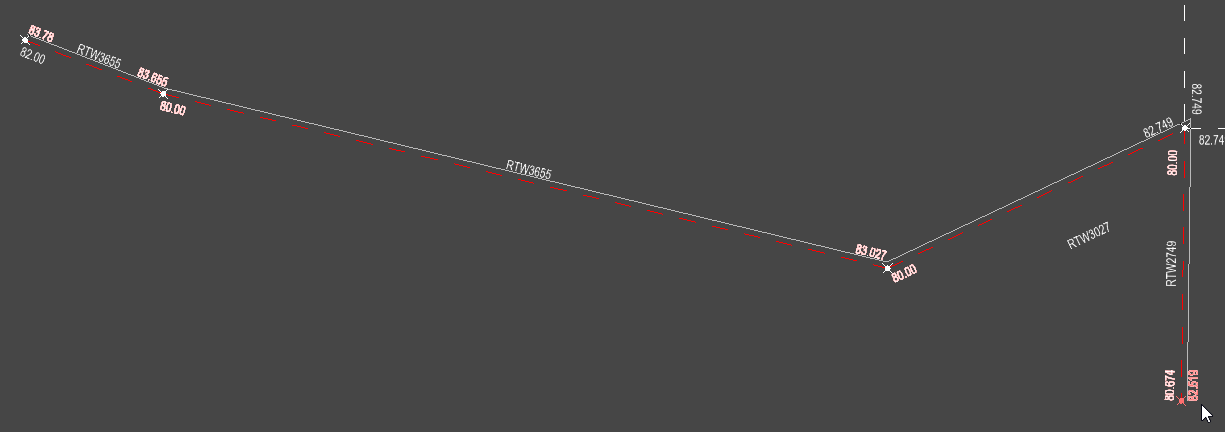 Plot Boundary Longsection Select End Node