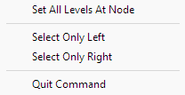 Edit level right-click menu