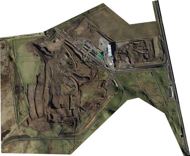 Finstown site drone imagary